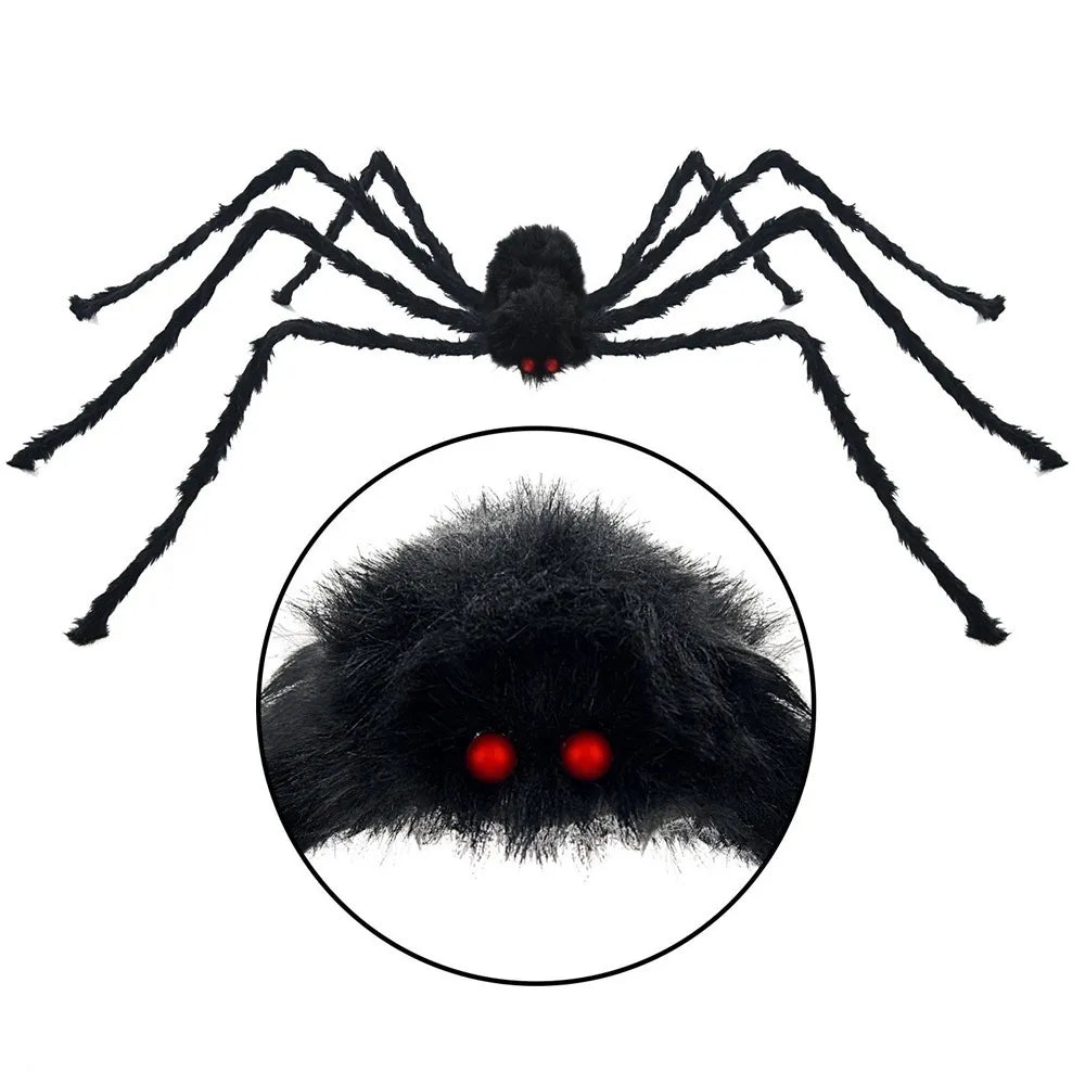 Black Spider Halloween Decor