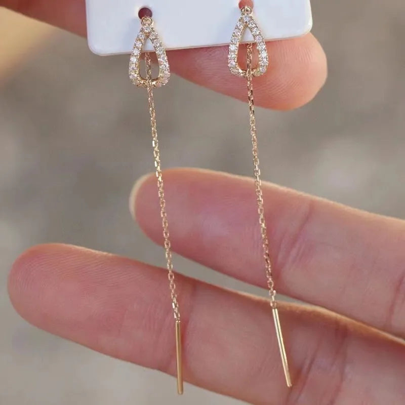 Drop Ear Line Long Hanging Earrings