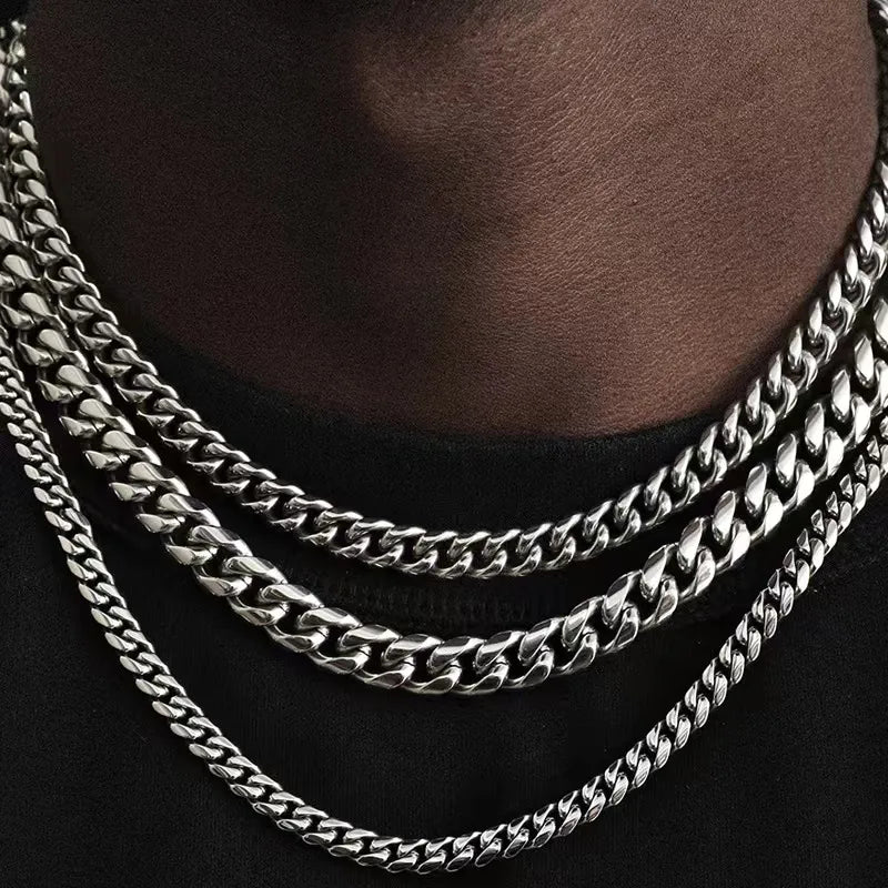 Basic Punk Stainless Steel Necklace