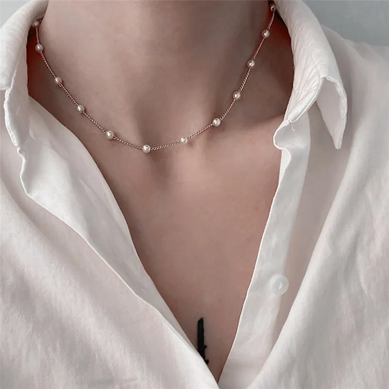 Pearl Choker Necklace