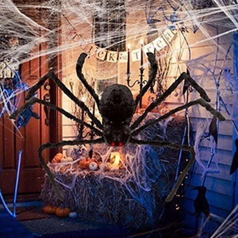 Black Spider Halloween Decor